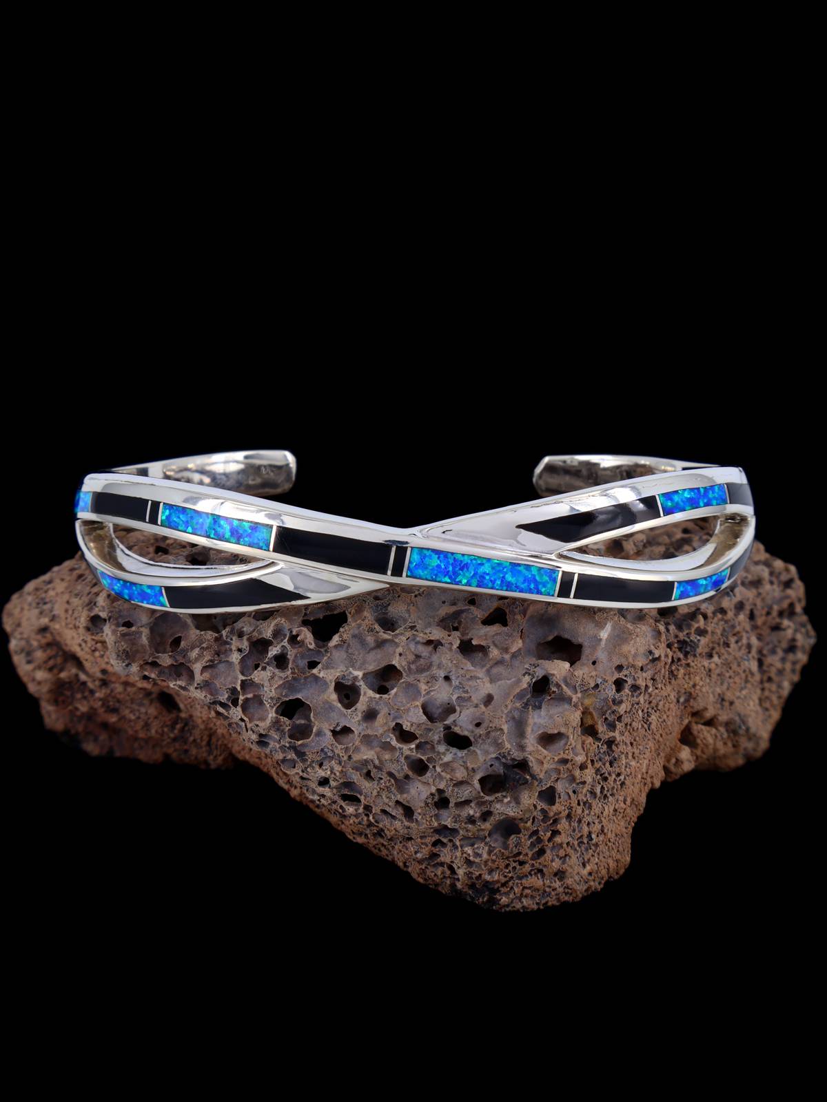 Pulsera con incrustaciones de adoquines turquesas #8 de nativos americanos