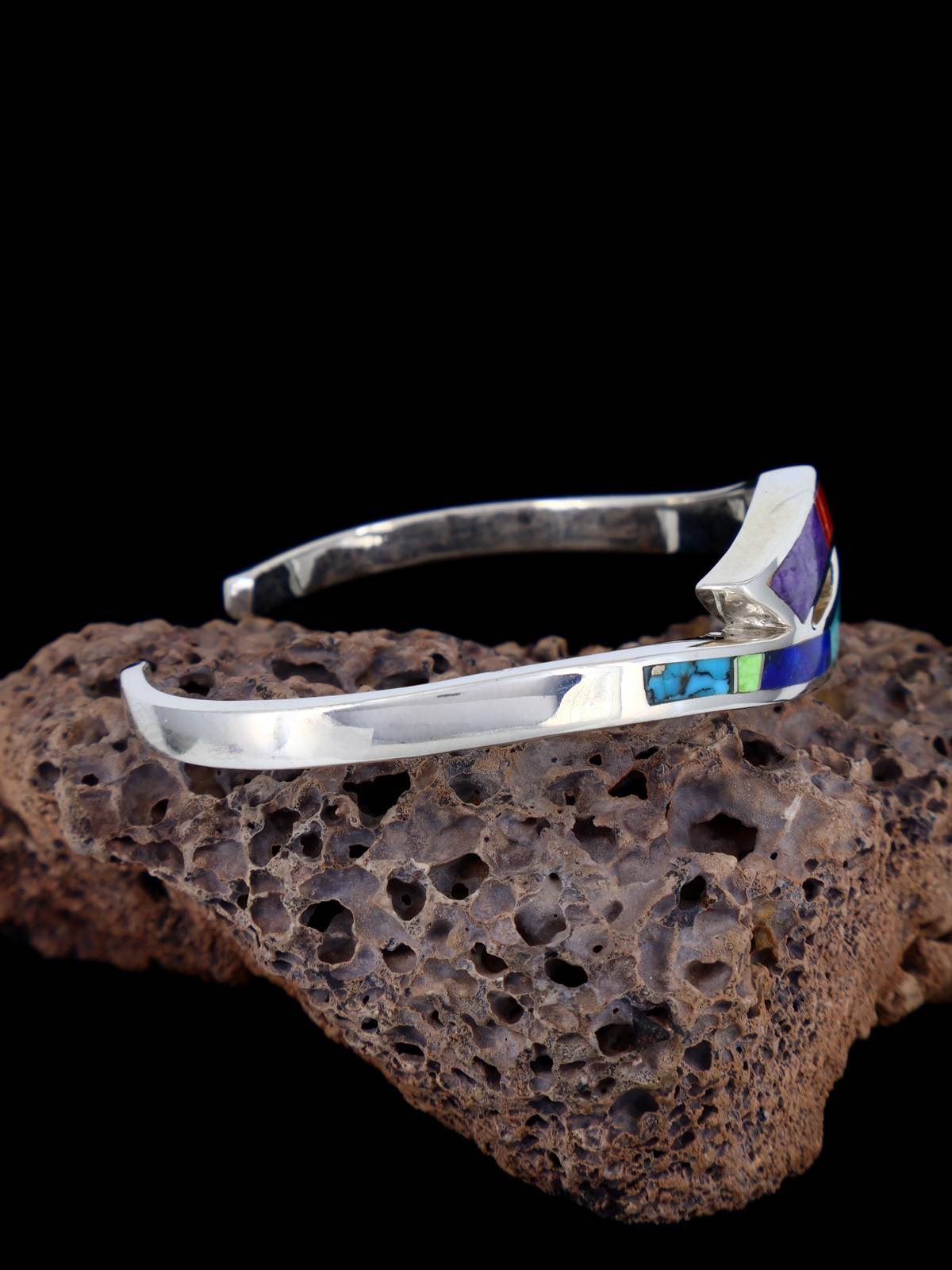 Pulsera con incrustaciones de adoquines turquesas #8 de nativos americanos
