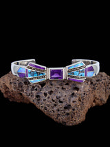 Pulsera con incrustaciones de adoquines turquesas #8 de nativos americanos