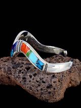 Pulsera con incrustaciones de adoquines turquesas #8 de nativos americanos