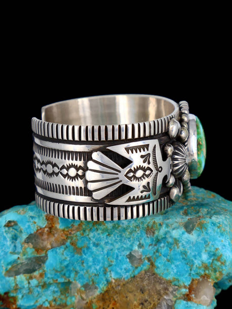 Native American Jewelry Sonoran Gold Turquoise Cuff Bracelet
