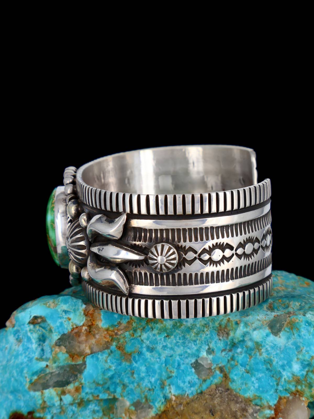 Native American Jewelry Sonoran Gold Turquoise Cuff Bracelet