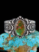 Navajo Jewelry Natural Royston Turquoise Cuff Bracelet