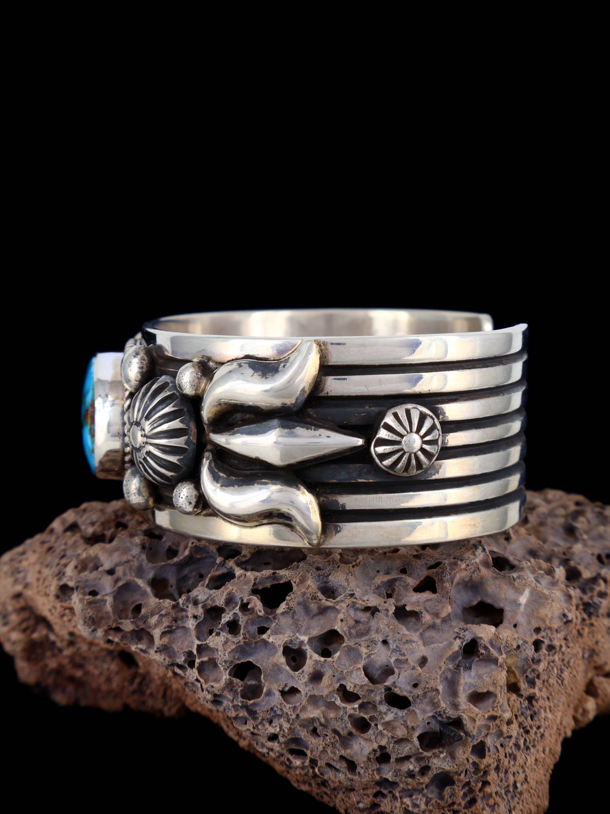 Joyería india nativa americana Kingman pulsera turquesa