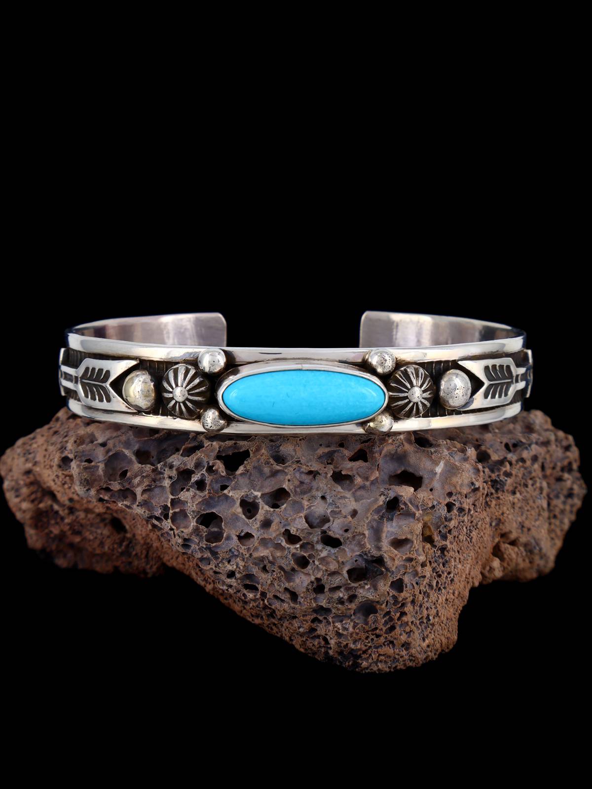 Navajo Jewelry Sleeping Beauty Turquoise Cuff Bracelet