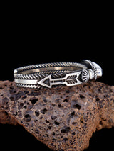 Navajo Jewelry Bracelet manchette en argent sterling avec onyx noir