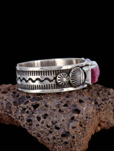Navajo Jewelry Sterling Silver Spiny Oyster Cuff Bracelet