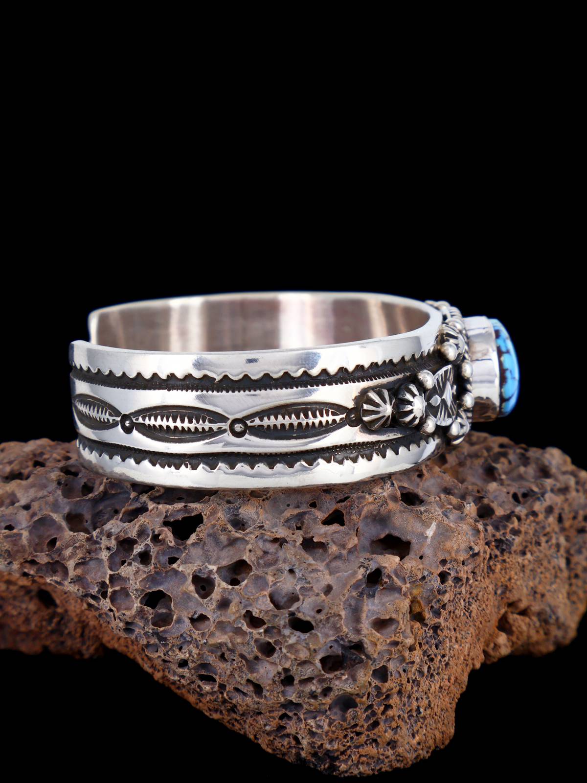 Navajo Jewelry Natural Golden Hill Turquoise Cuff Bracelet