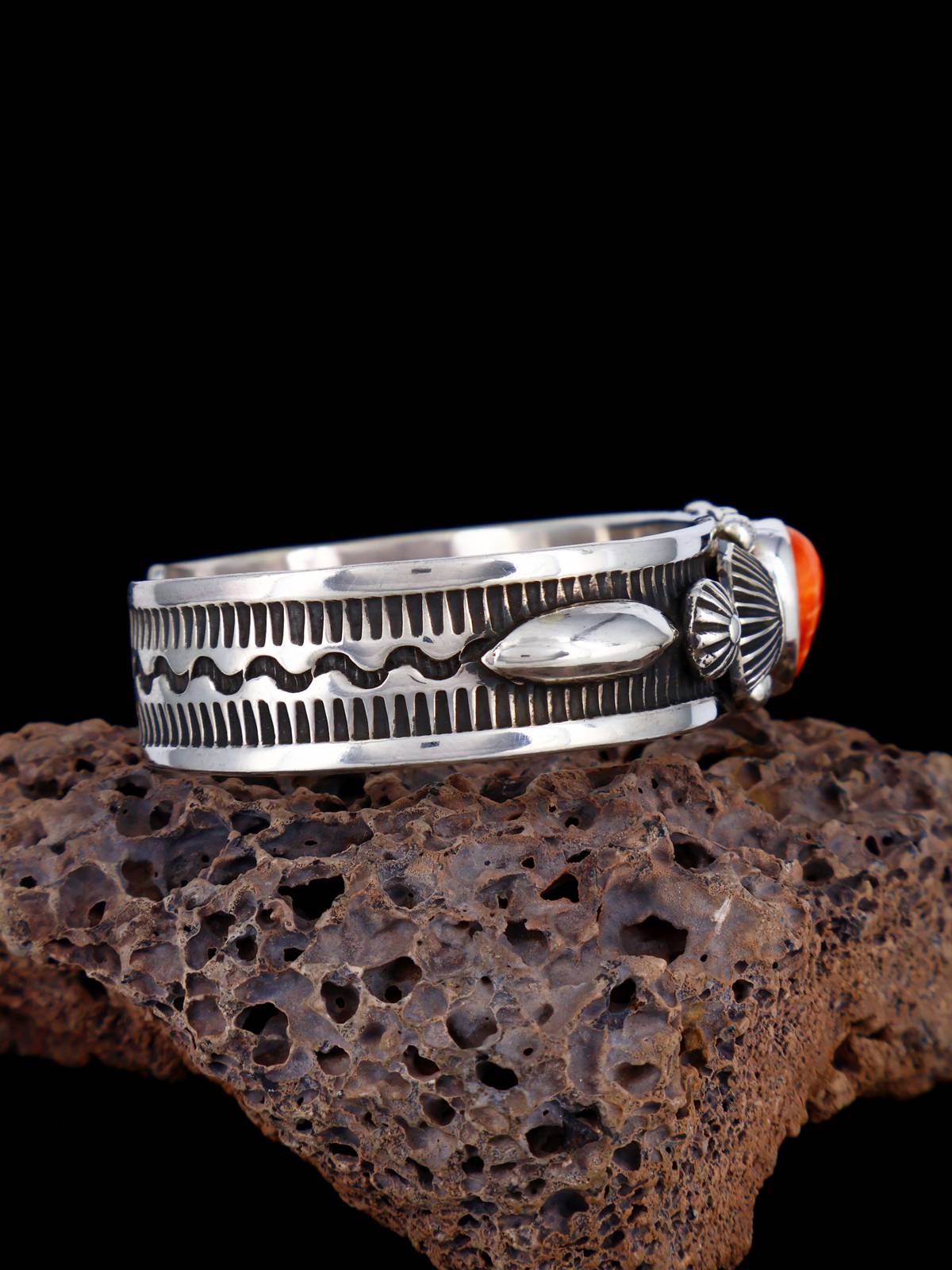 Joyería nativa americana Pulsera de ostra espinosa y turquesa de oro de Sonora