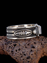 Navajo Jewelry Bracelet manchette en argent sterling avec onyx noir