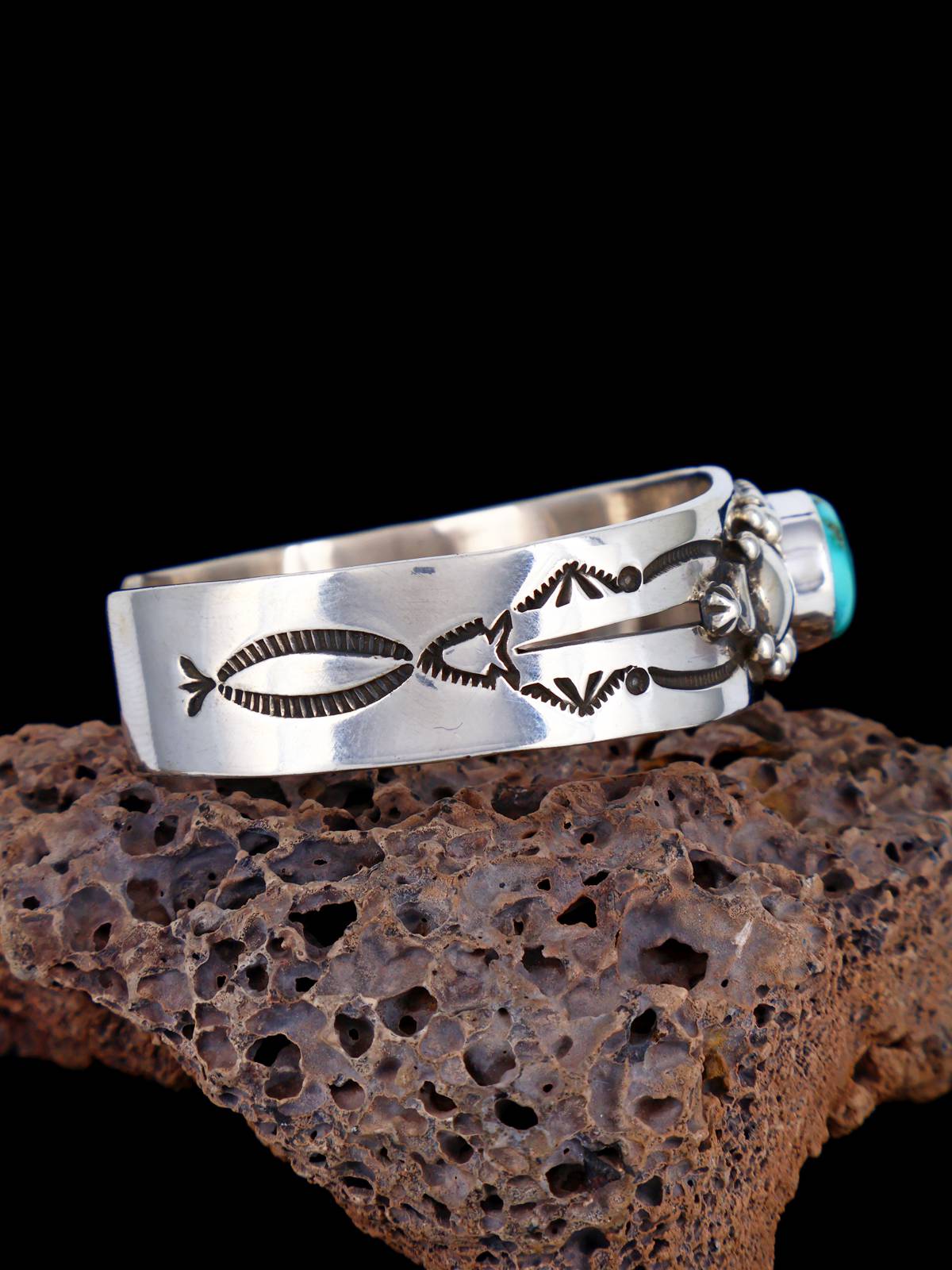Native American Jewelry Sonoran Gold Turquoise Cuff Bracelet