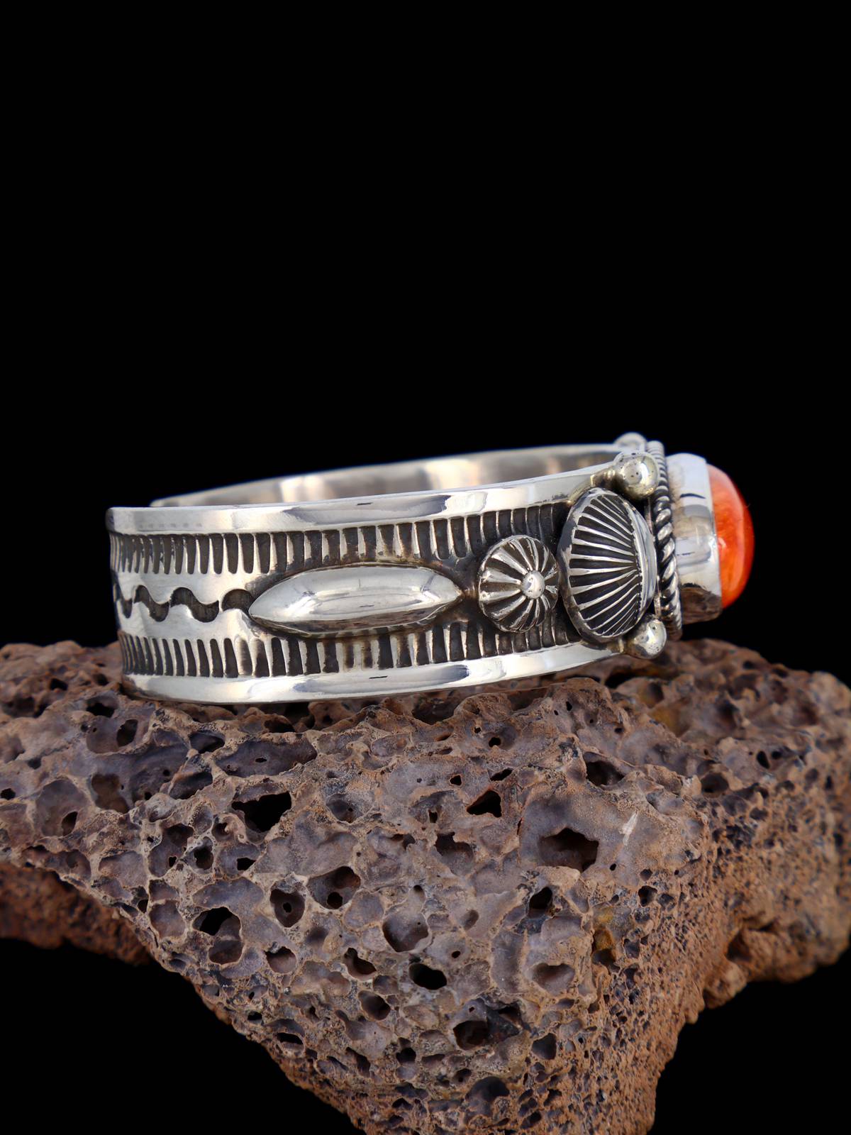 Joyería nativa americana Pulsera de ostra espinosa y turquesa de oro de Sonora