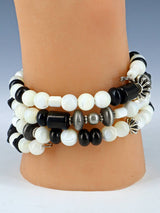 Pulsera envolvente de cuentas de ostras espinosas y turquesas nativas americanas