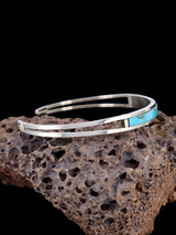 Bracelet amérindien incrusté de turquoise Zuni