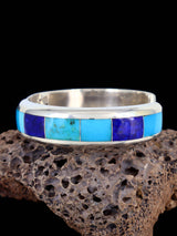Bracelet de manchette amérindien incrusté de turquoise