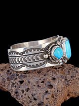 Native American Jewelry Kingman Turquoise Cuff Bracelet