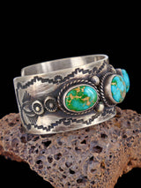 Native American Jewelry Sonoran Gold Turquoise Cuff Bracelet