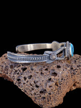 Pulsera de plata de ley nativa americana con arena y turquesa