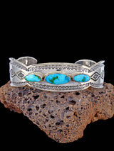Native American Jewelry Sonoran Gold Turquoise Cuff Bracelet