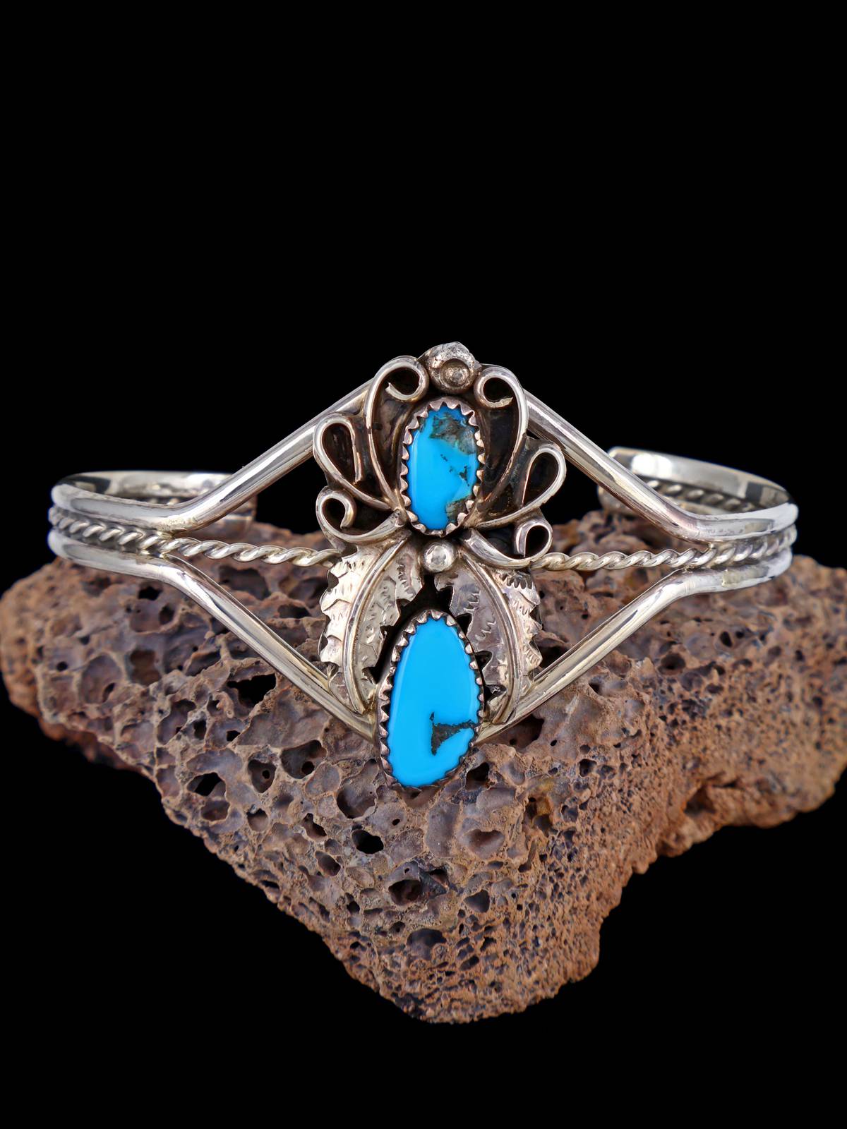 Navajo Turquoise Sterling Silver Cuff Bracelet