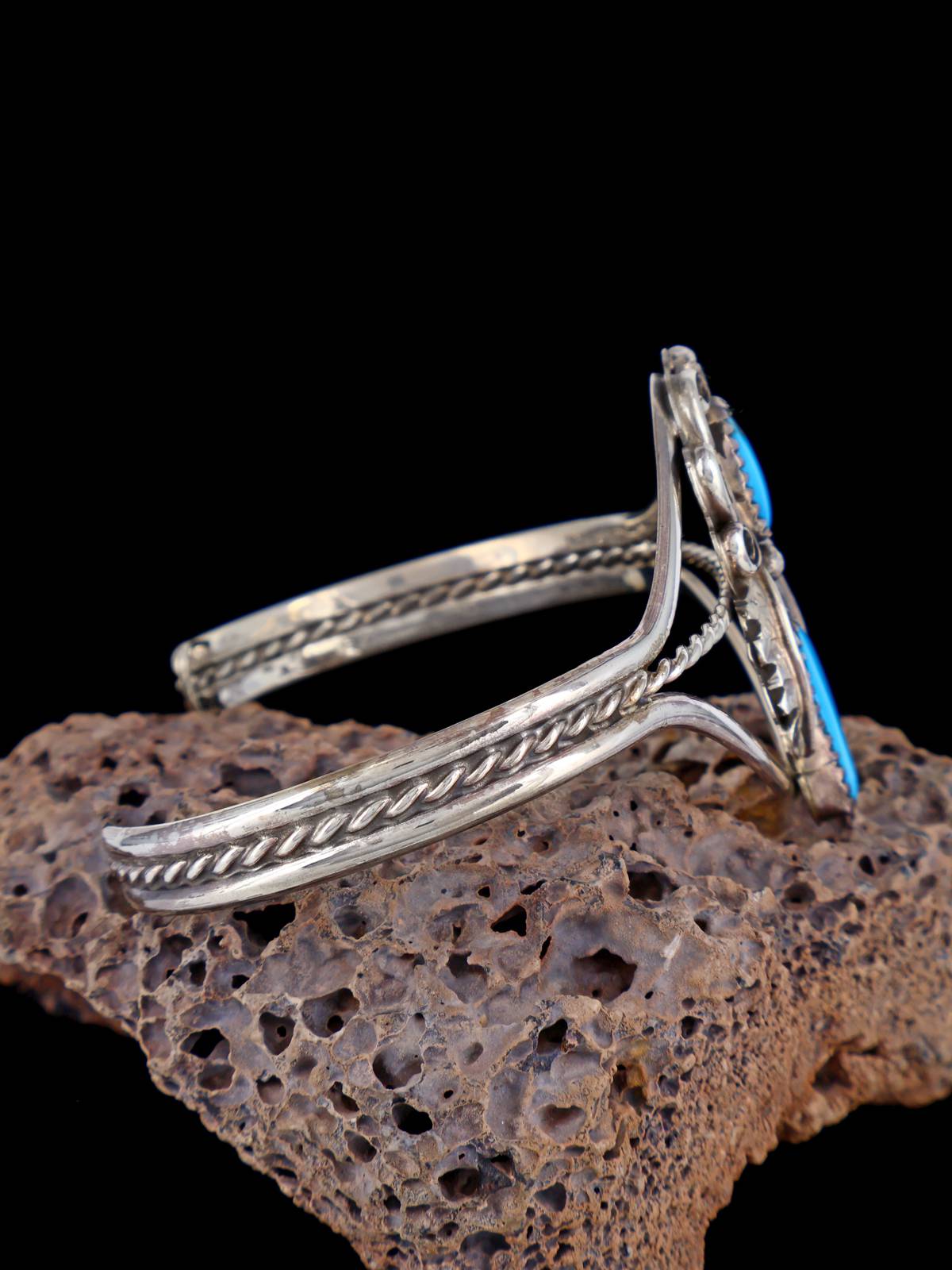 Navajo Turquoise Sterling Silver Cuff Bracelet
