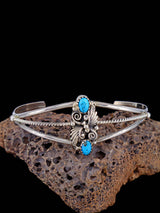 Brazalete de plata de ley turquesa navajo