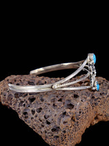 Brazalete de plata de ley turquesa navajo