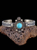Brazalete de plata de ley turquesa de oro navajo de Sonora