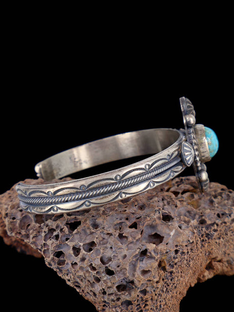Brazalete de plata de ley turquesa de oro navajo de Sonora