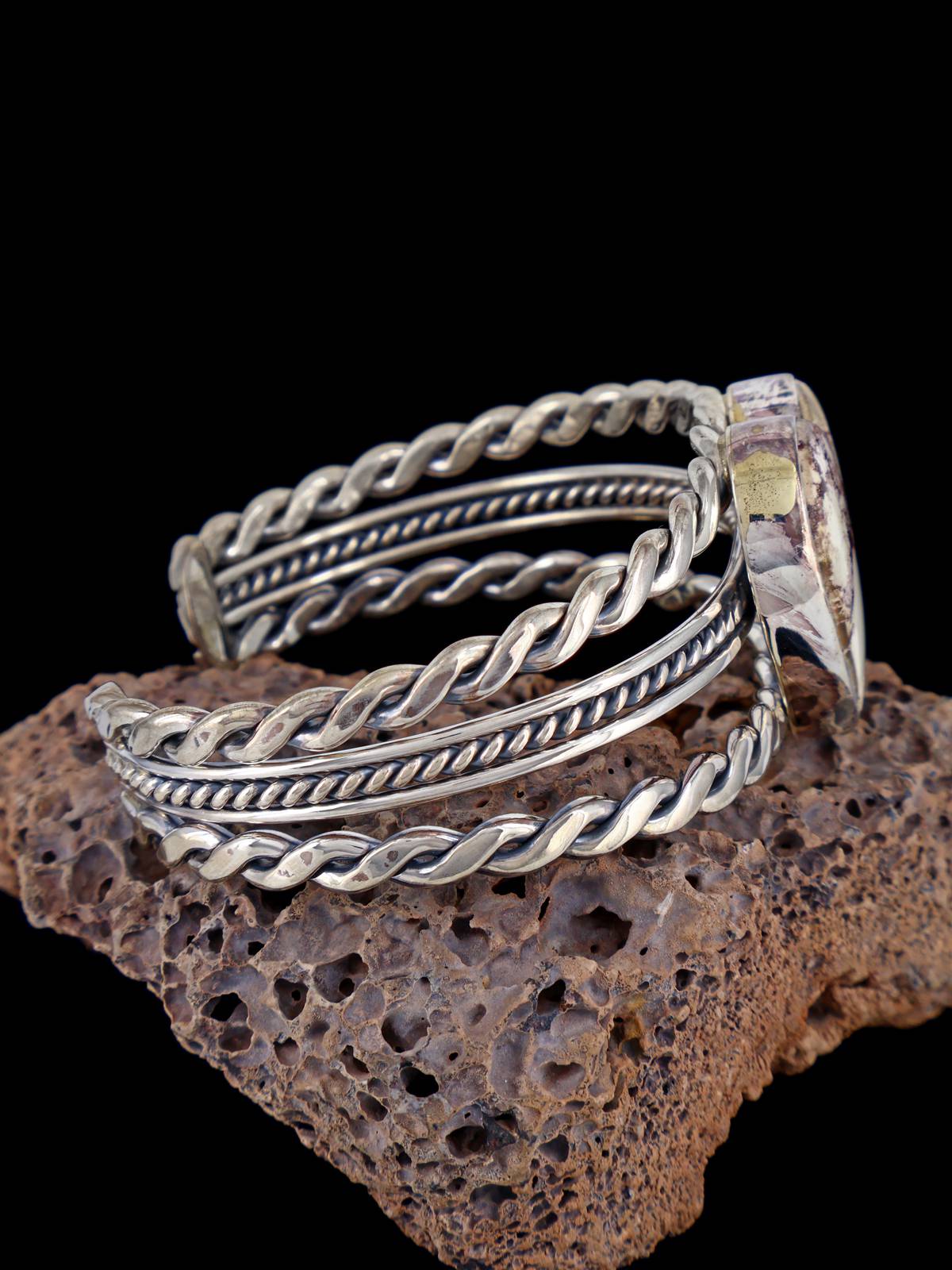 Native American Jewelry Wild Horse Heart Cuff Bracelet