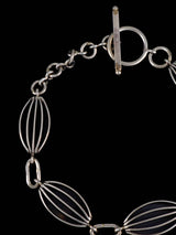 Pulsera de eslabones de plumas de plata de ley de nativos americanos