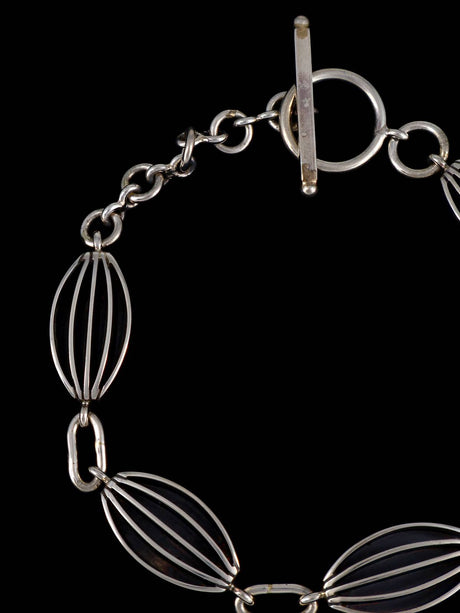 Native American Sterling Silver Handcrafted Link Bracelet