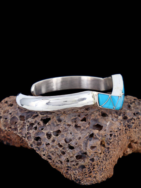 Native American Zuni Turquoise Inlay Bracelet