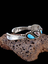 Joyería nativa americana Zuni Inlay Sunface Cuff Pulsera
