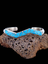 Native American Zuni Turquoise Inlay Bracelet