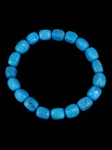Navajo Turquoise Stretch Bracelet - PuebloDirect.com