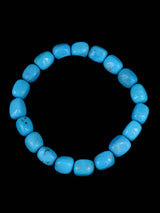 Navajo Turquoise Stretch Bracelet - PuebloDirect.com