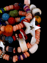 Native American Pink Coral Treasure Beaded Wrap Bracelet - PuebloDirect.com