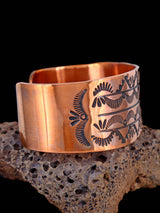 Native American Stamped Copper Cuff Bracelet - PuebloDirect.com