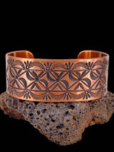 Native American Stamped Copper Cuff Bracelet - PuebloDirect.com