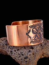 Native American Stamped Copper Cuff Bracelet - PuebloDirect.com