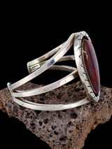 Estate Navajo Heavy Sterling Silver Cuprite Cuff Bracelet - PuebloDirect.com