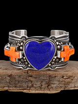 Bracelet manchette amérindien en argent sterling naturel Royston Turquoise