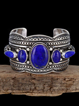 Navajo Jewelry Deep Blue Lapis Cuff Bracelet