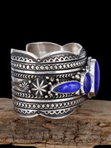 Navajo Jewelry Deep Blue Lapis Cuff Bracelet
