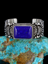 Navajo Sterling Jewelry Deep Blue Lapis Cuff Bracelet