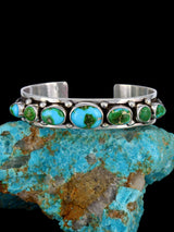 Bijoux amérindiens Bracelet Sonora doré turquoise