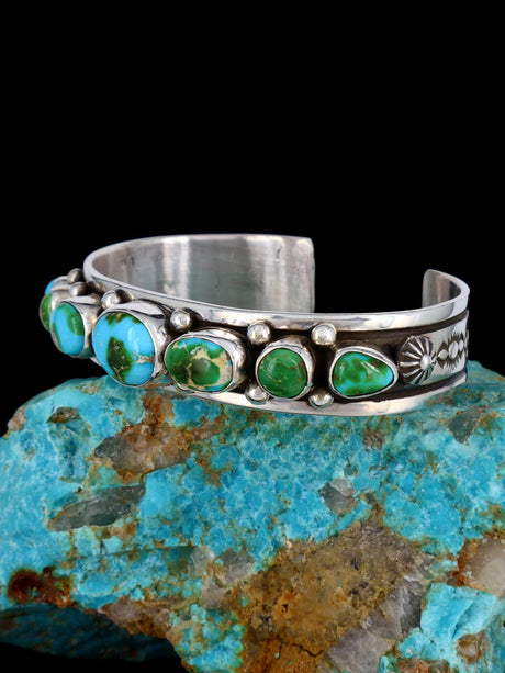 Bijoux amérindiens Bracelet Sonora doré turquoise