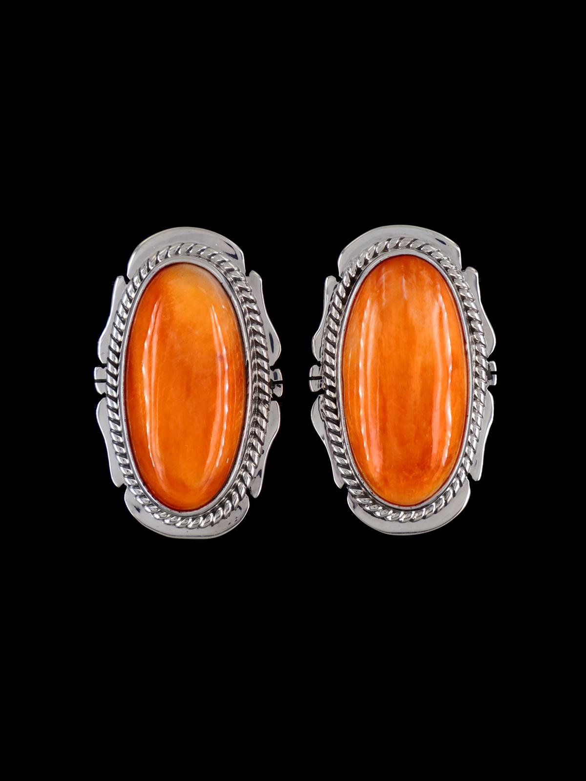 Native American Spiny Oyster Post Earrings