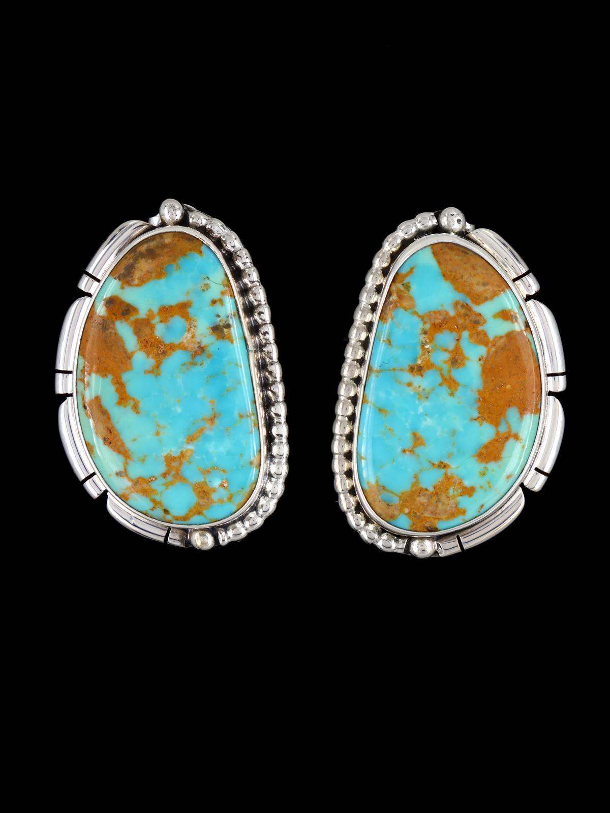 Navajo Sterling Silver Turquoise Post Earrings